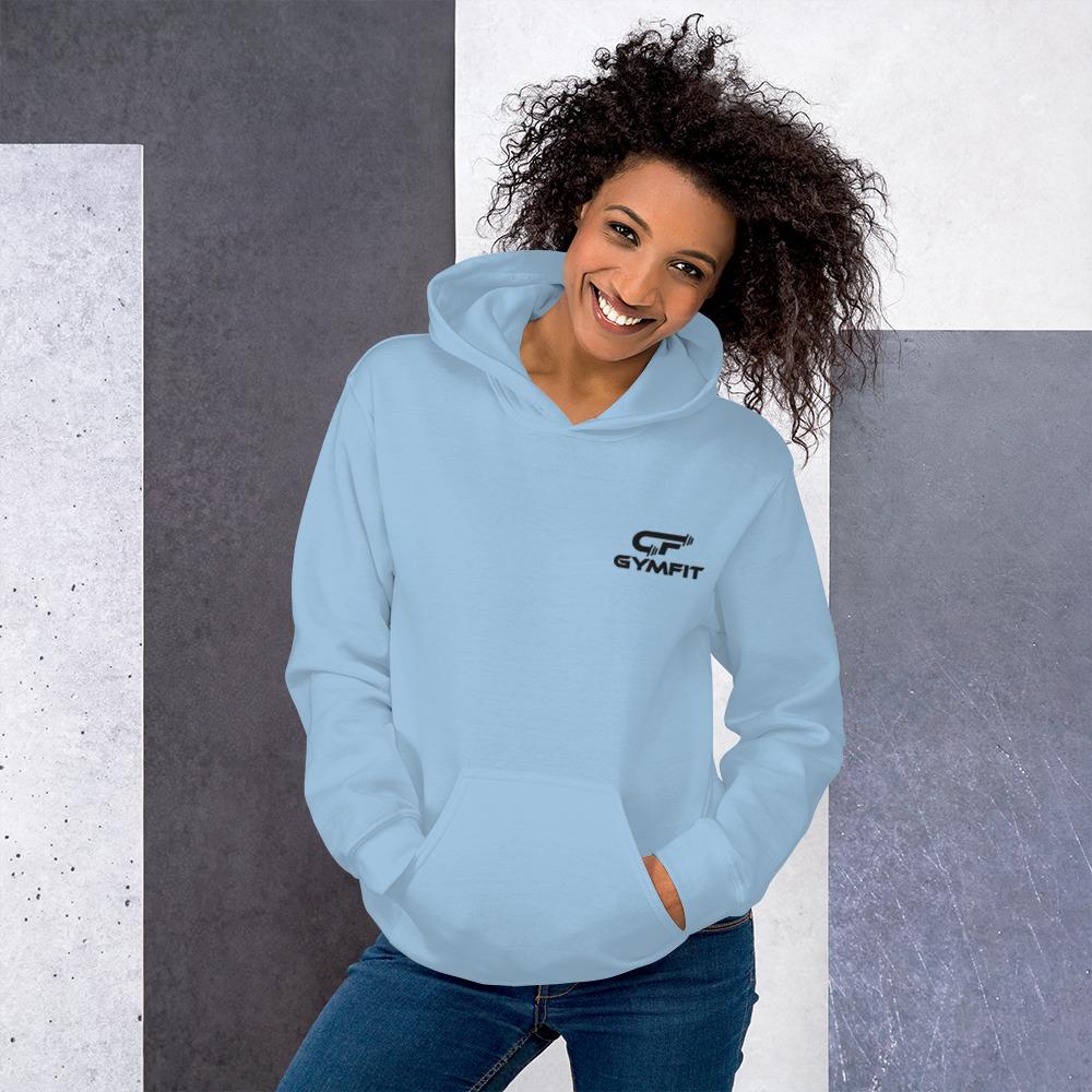 Women&#39;s Hoodie Light Blue Embroidered Logo