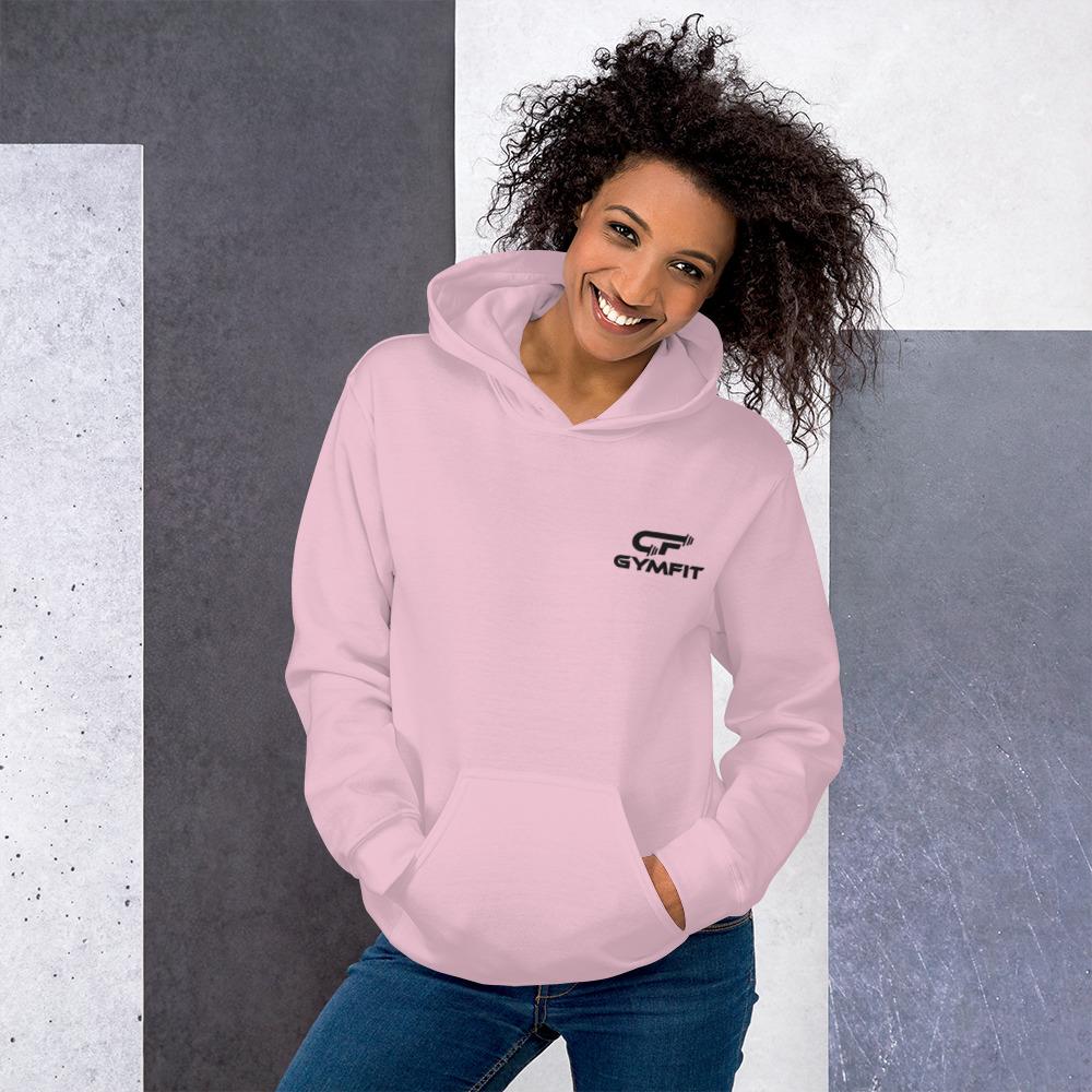 Women s Hoodie Pink Embroidered Logo